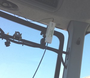 RAM mount in tractor