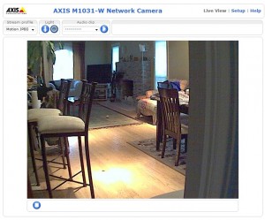 View from Axis camera
